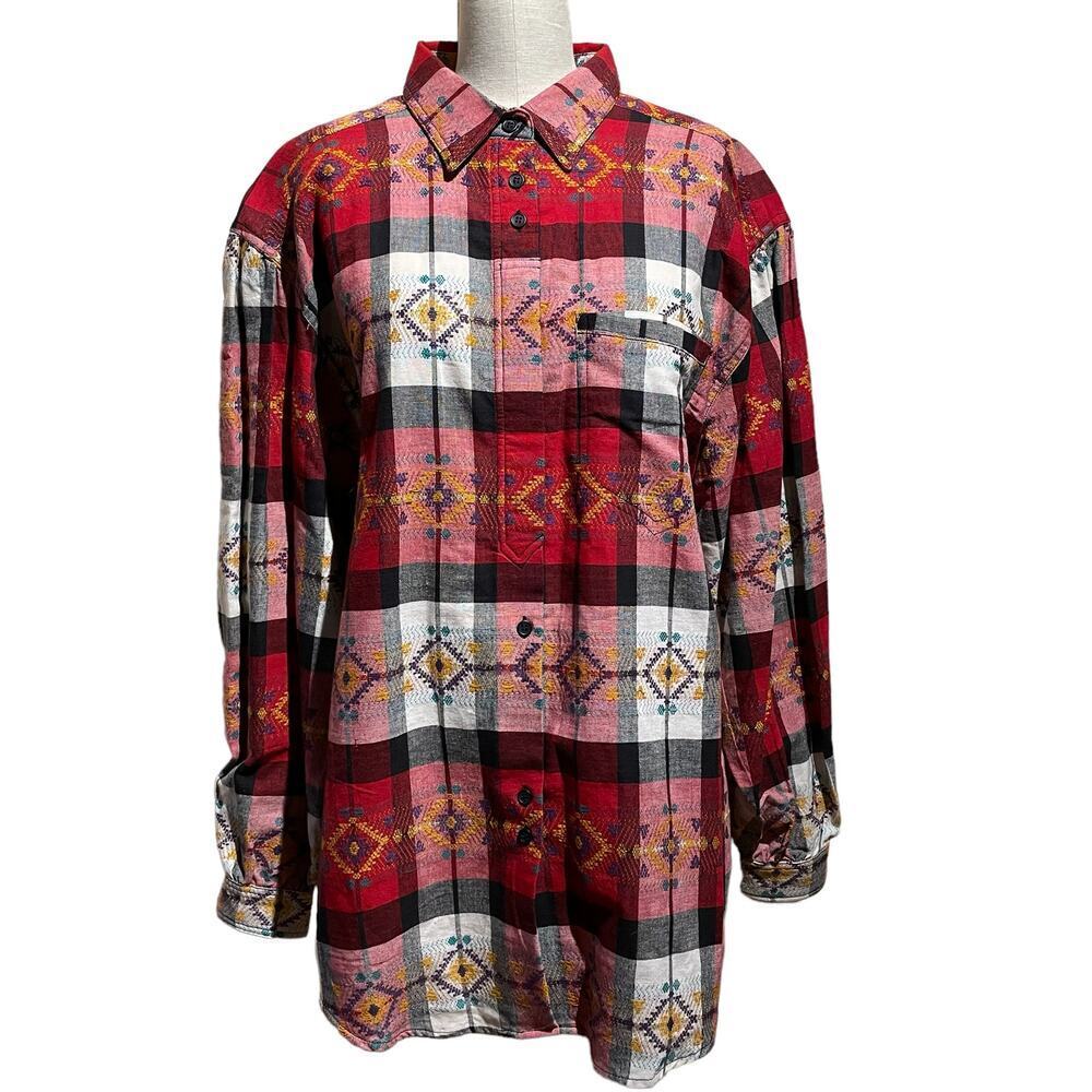 Vintage Cabin Creek Aztec Long Sleeve Button Down XL